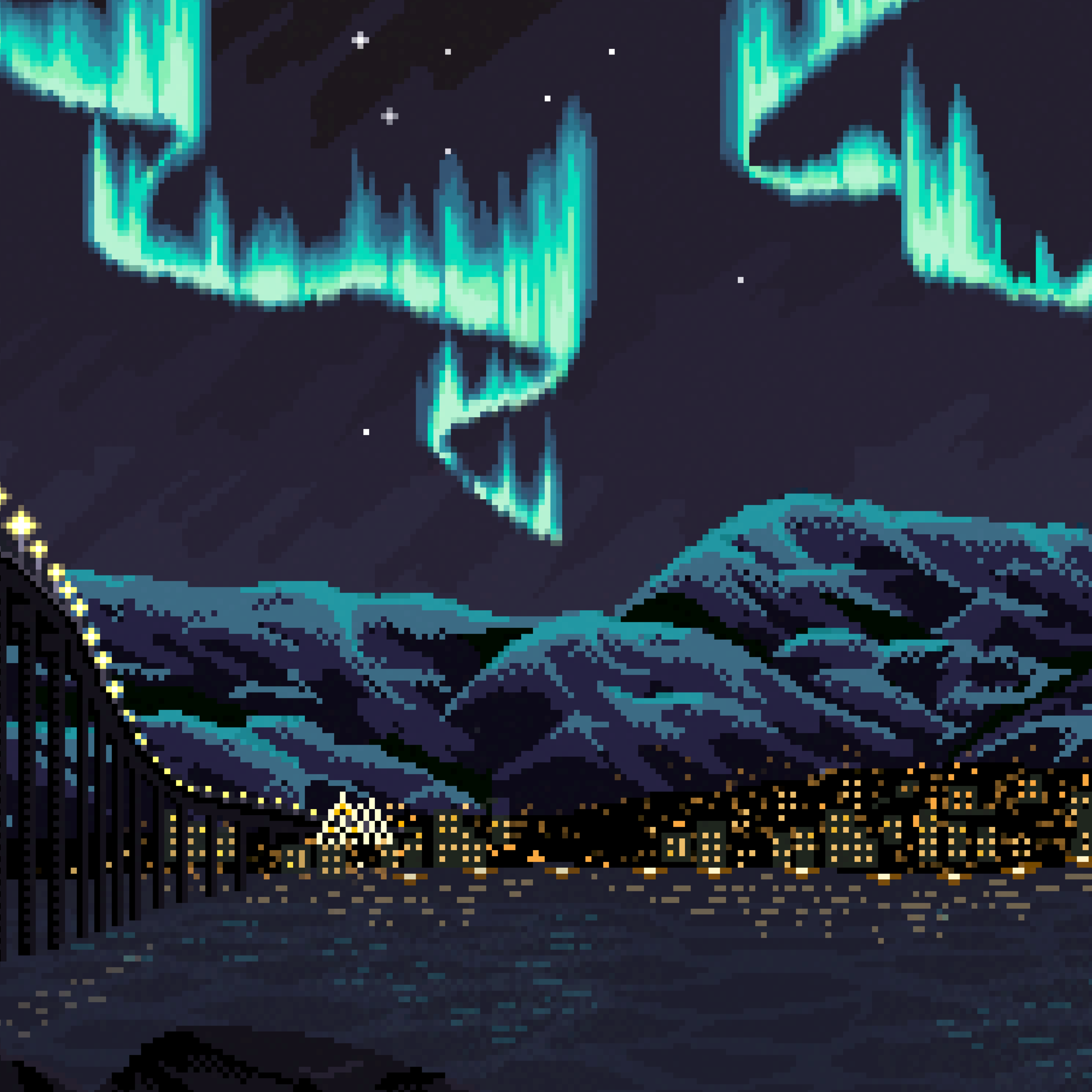 Northern Lights over Tromsø (Lenticular Print)