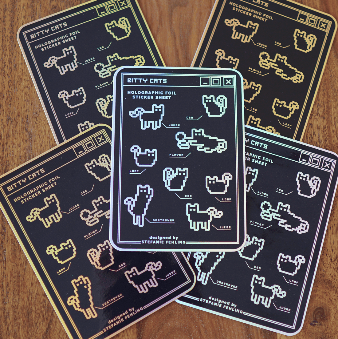 Bitty Cats | Holo Sticker Sheet