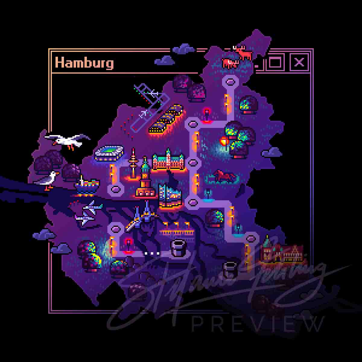 Stadtplan - Hamburg