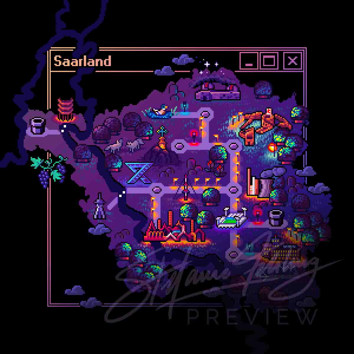 Stadtplan - Saarland