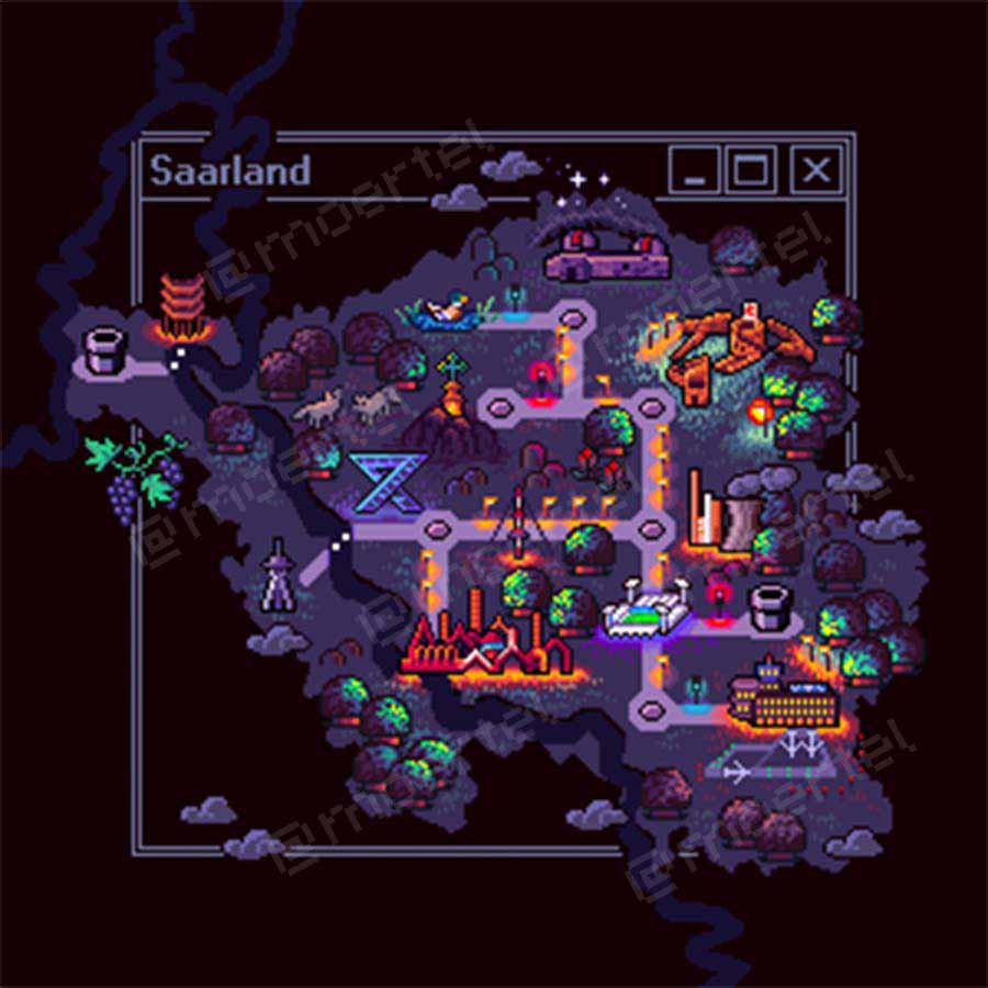 City Map - Saarland