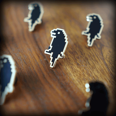 Crow Pin • Look Left